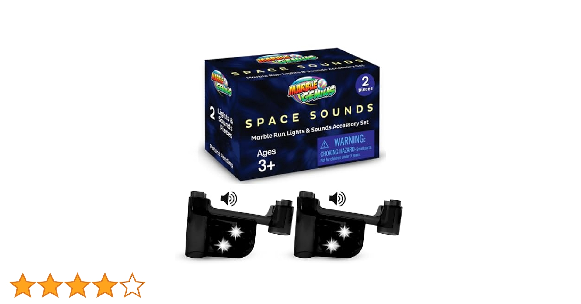 その他 Marble Genius Marble Run Space Sounds Lights &amp; Sounds Accessory Set + Free App Marble Run Space Sounds - Marble Genius Lights & Sounds
